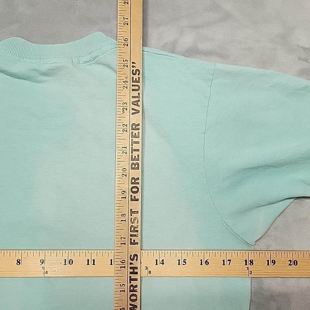 VTG Kentucky Derby Shirt Men M Teal Festival Made In USA Single Stitch 80s 90s - Picture 12 of 12